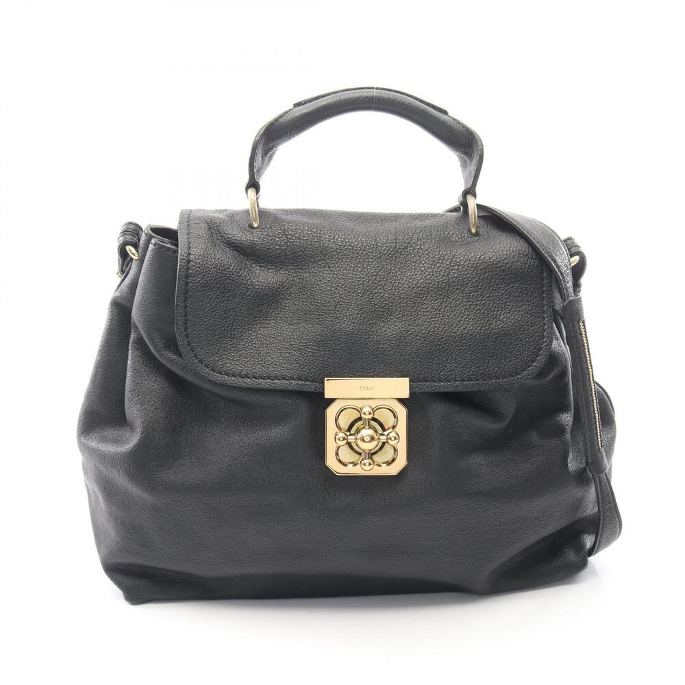 Chloe Elsie Handbag Leather Bag Black
